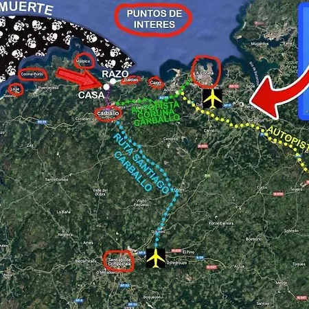 Ag Casa Anema, 10 Huéspedes A 2km De La Playa Razo